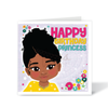 Empowering Blindian Girl Birthday Card - Celebrate Diversity and Inclusion | Fefus Designs