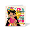 Beautiful and Kind Desi Girl Birthday card | Fefus Designs 43