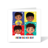 Modern Desi Cool Boys Birthday card | Fefus Designs 50