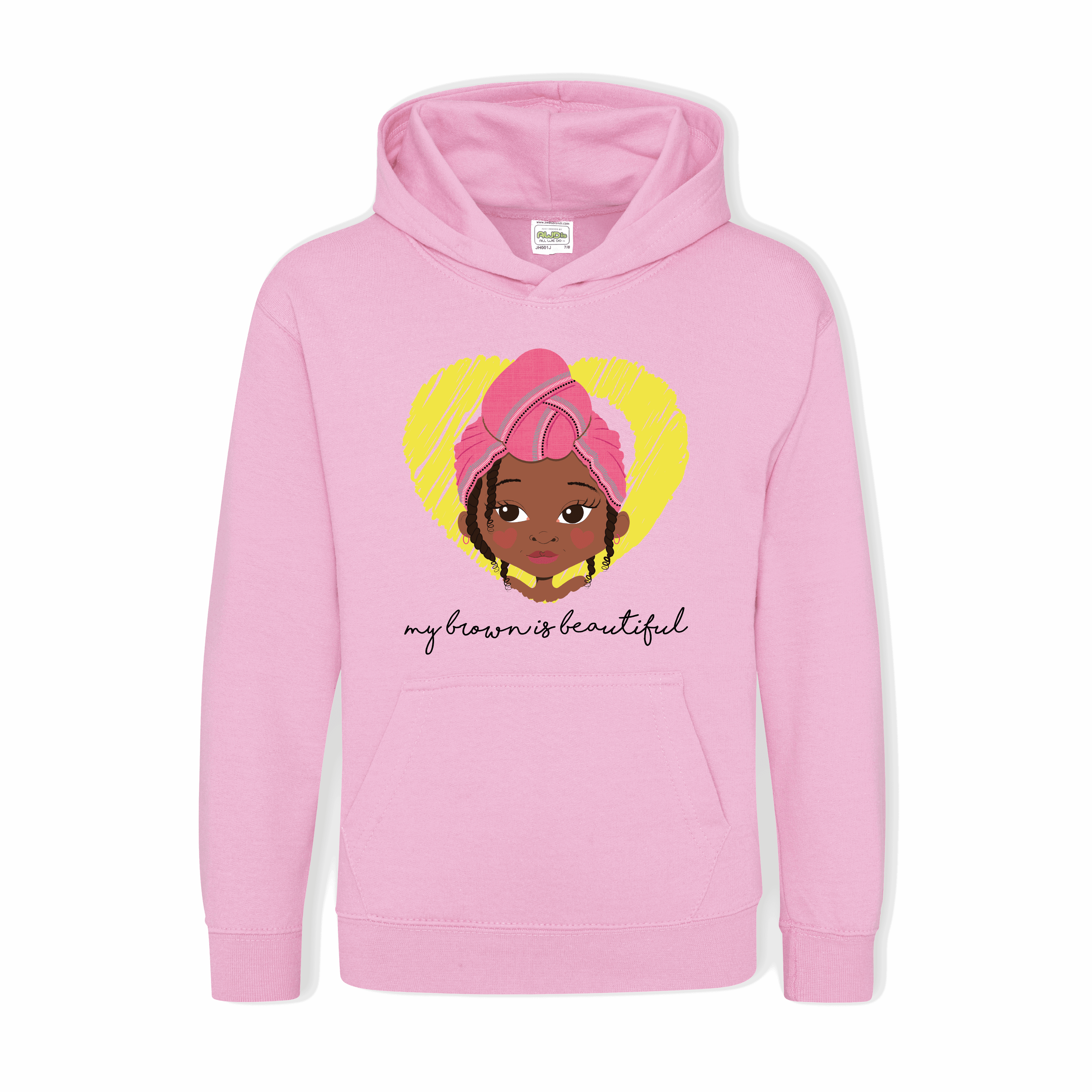 Amiyah - My Brown Is Wrap Girls Hoodie | Fefus Designs