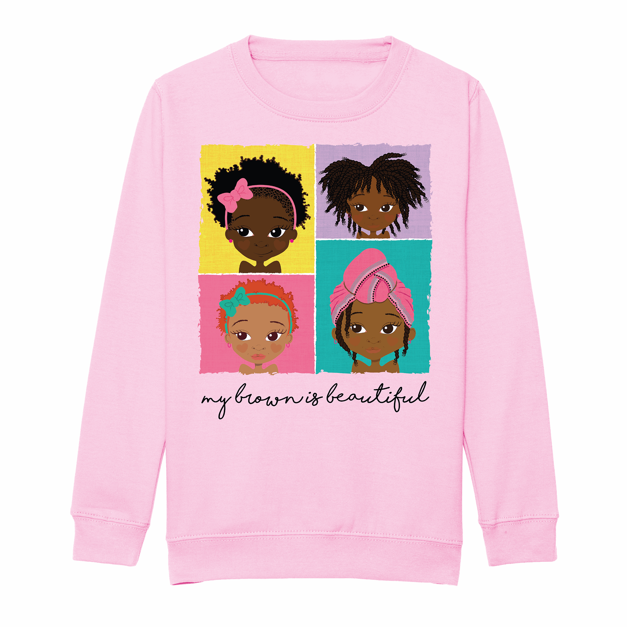 4 Brown Girls Sweatshirt | Fefus Designs