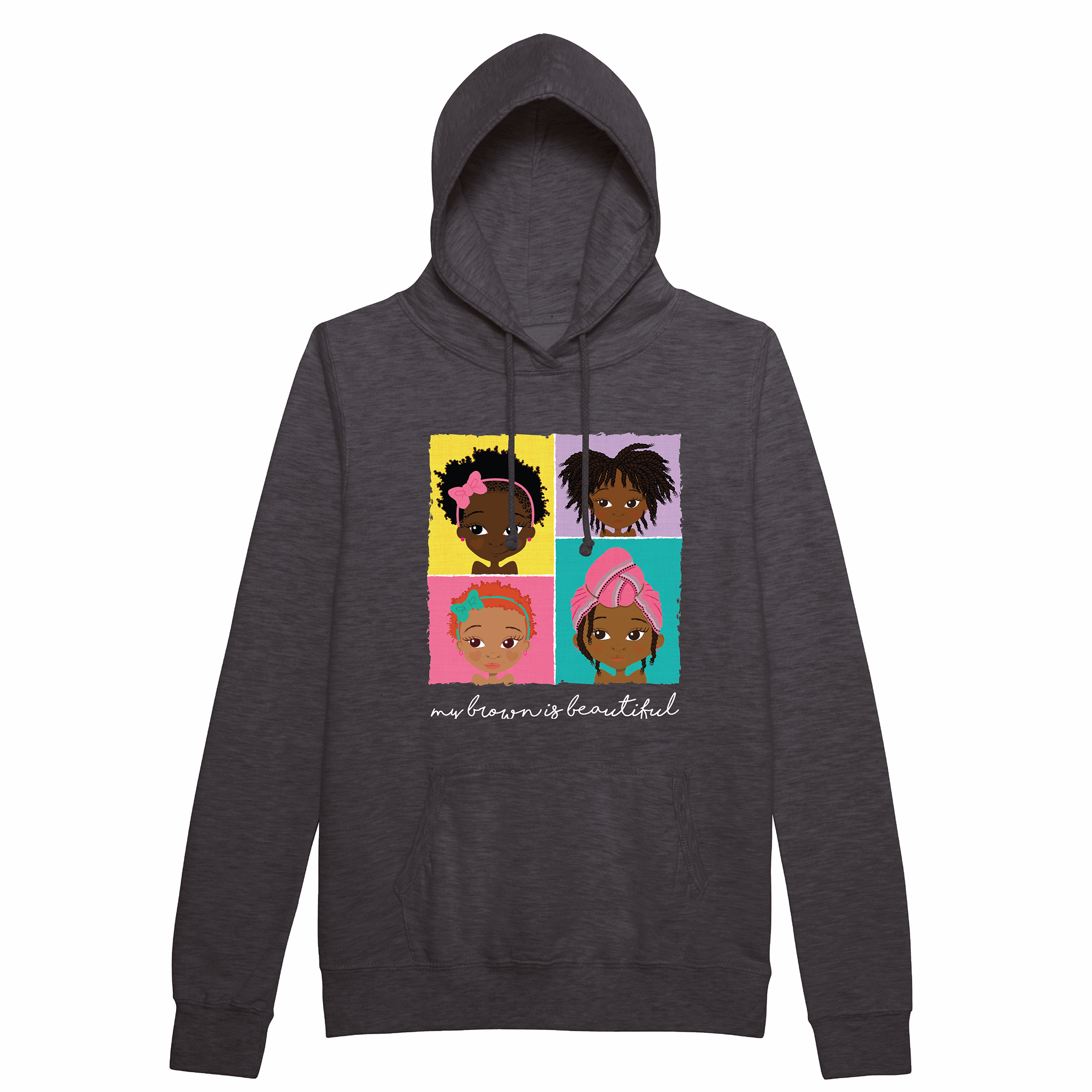 4 Brown Girls Adults Hoodie | Fefus Designs