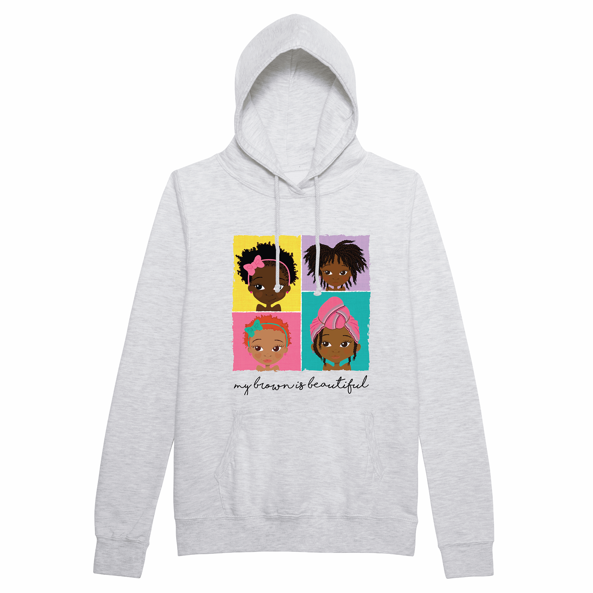 4 Brown Girls Adults Hoodie | Fefus Designs