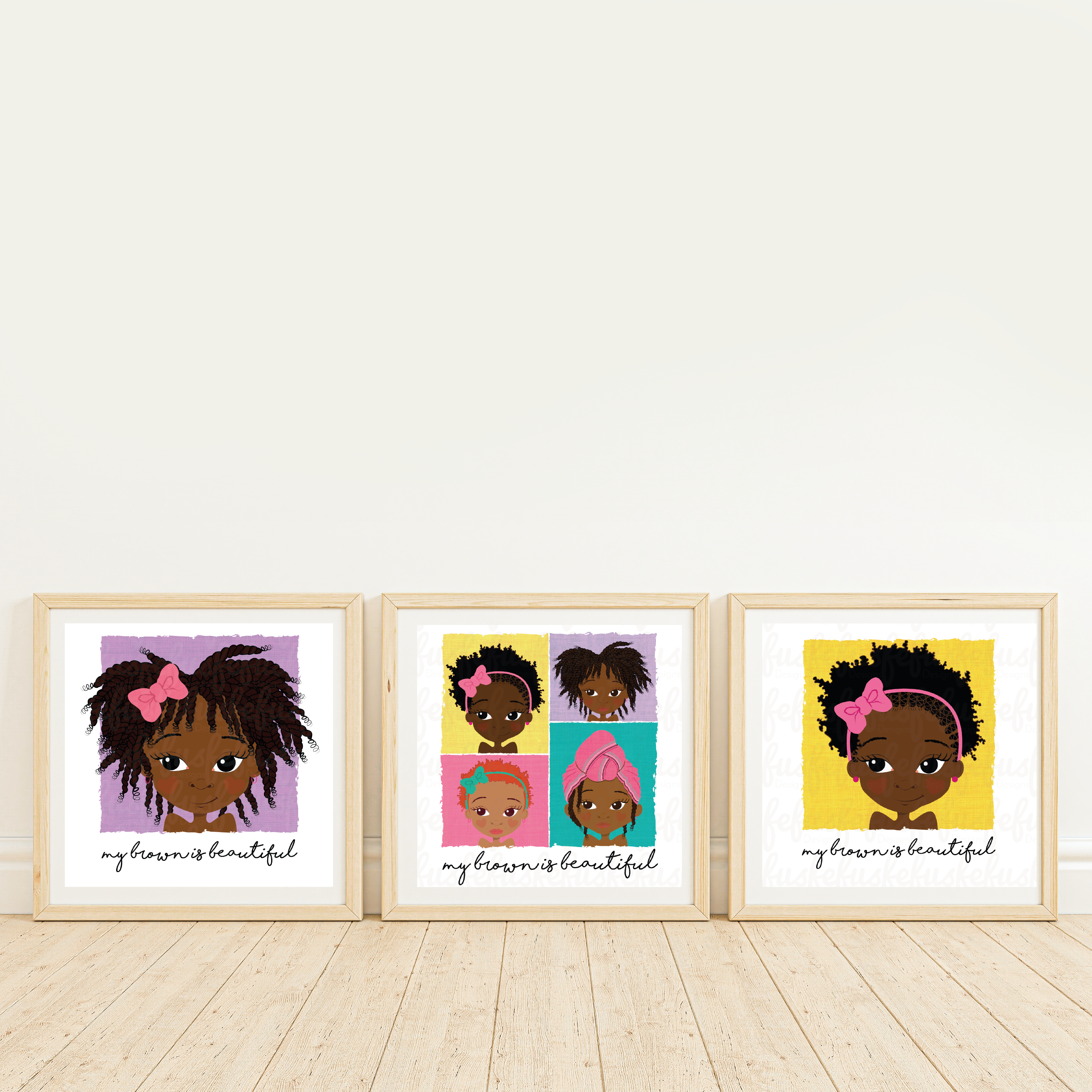 3-Pack Girls' Wall Art – 