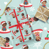 Black Baby Christmas Wrapping Paper 50cm x 70cm | Premium Xmas Gift Wrap | Fefus Designs