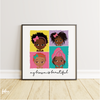 Celebrate Diversity and Boost Self-Esteem with "My Brown is Beautiful" Art Prints by Fefus Designs