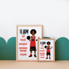 Amir - Boys BasketballI -Affirmation Wall Art | Fefus Designs