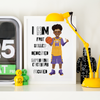 Khaleeq - I AM AFFIRMATION BASKETBALL WALL ART | Fefus Designs