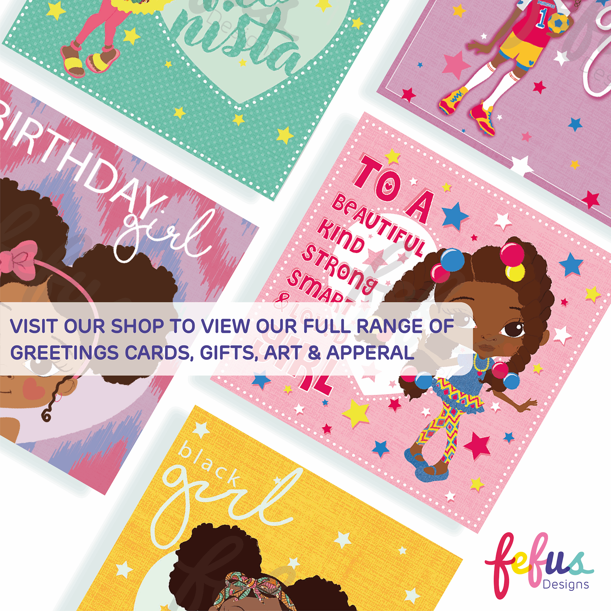 Fefus Designs greeting card collection