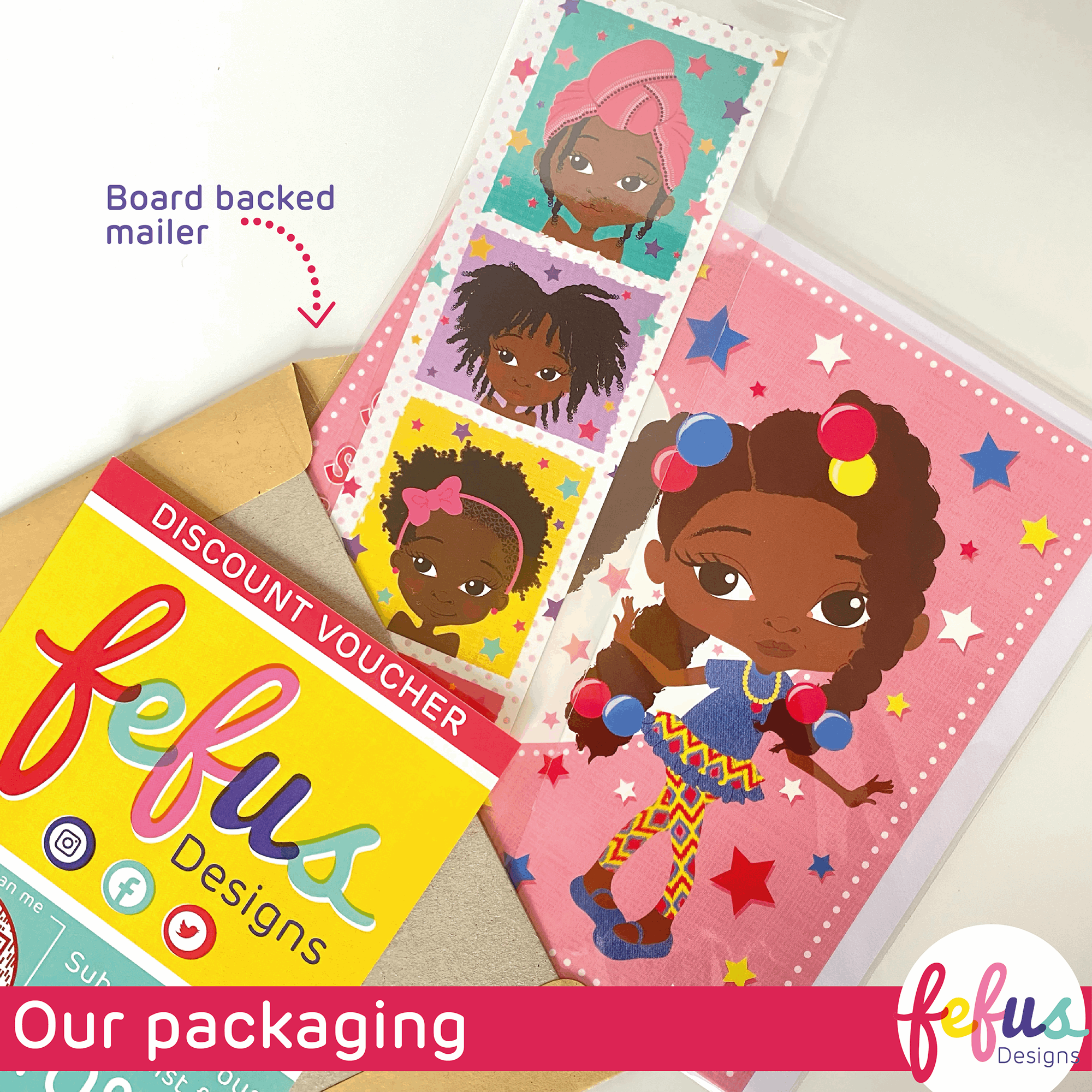 Fefus Designs packaging