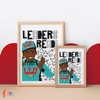 Hakeem - LEADERS READ BOYS WALL ART | Fefus Designs